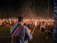 Oltre mille persone alla fiaccolata per Gaza