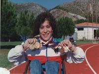 MEZZANA, IL PARCO DI VIA DA FABRIANO INTITOLATO ALLA CAMPIONESSA PARALIMPICA SABRINA BULLERI